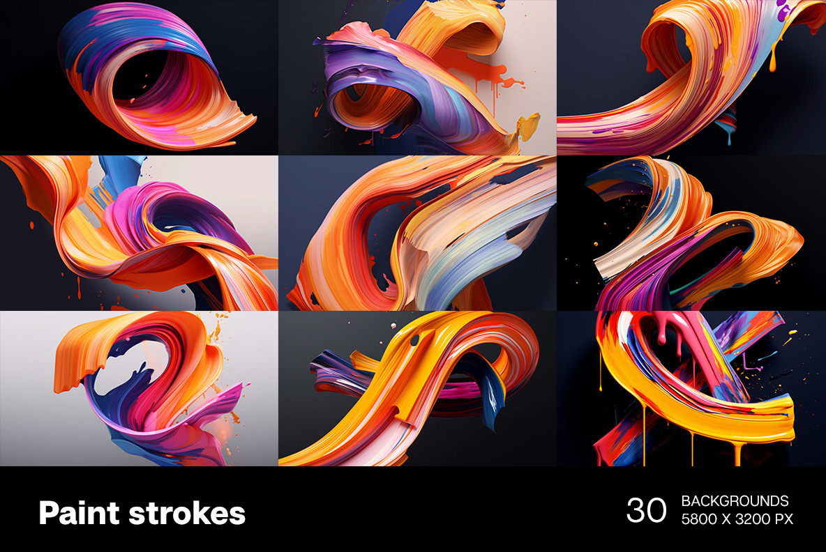 Paint strokes