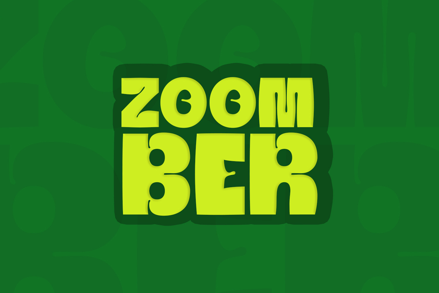 Zoomber Display Typeface