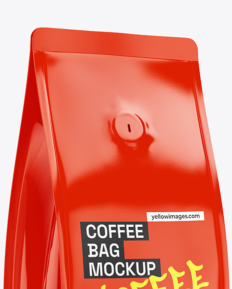 Glossy Coffee Bag Mockup