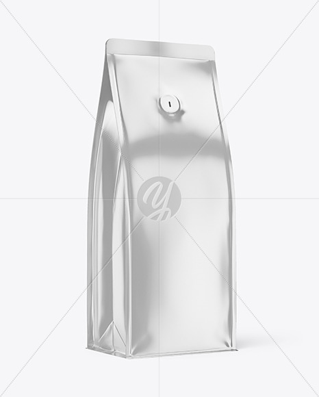 Metallic Coffee Bag Mockup