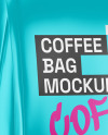 Metallic Coffee Bag Mockup