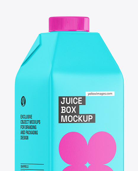Juice Carton Box Mockup