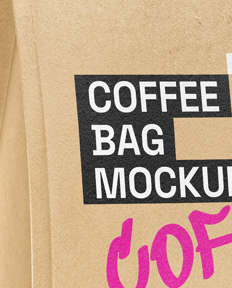 Kraft Coffee Bag Mockup