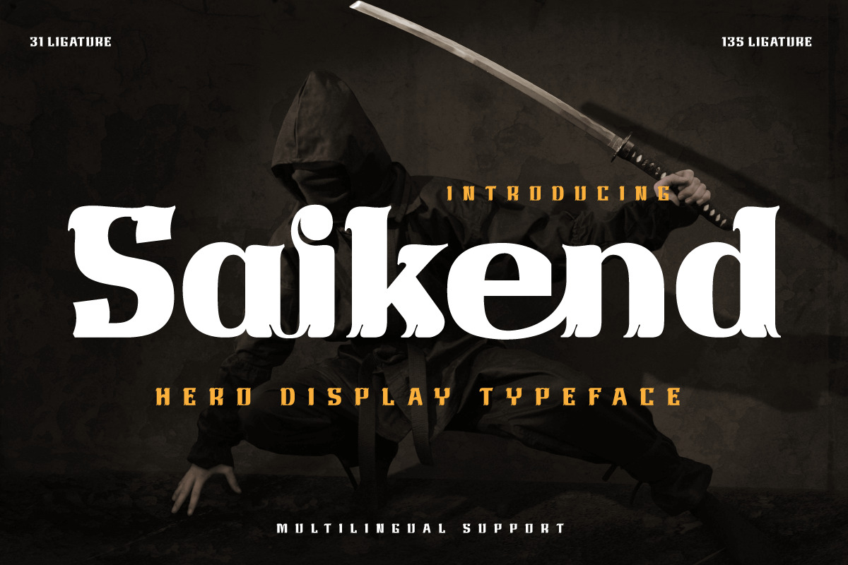 Saikend | Display Hero Font Saikend | Display Hero Font
