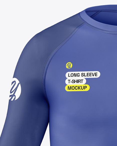 Kids Long Sleeve Compression T-Shirt Mockup