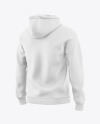 Men's Hoodie Mockup - Back Half Side View