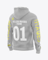 Melange Men's Hoodie Mockup - Half Side View