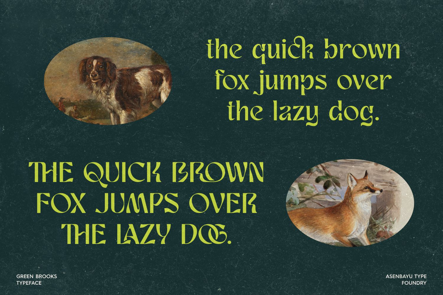 Green Brooks Typeface