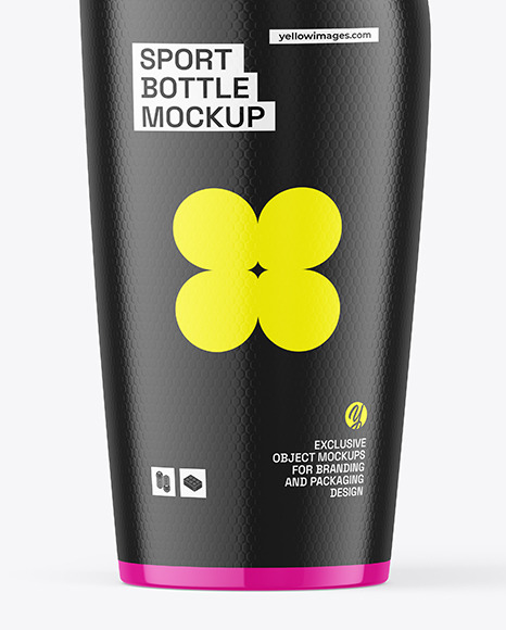 Glossy Sport Bottle Mockup