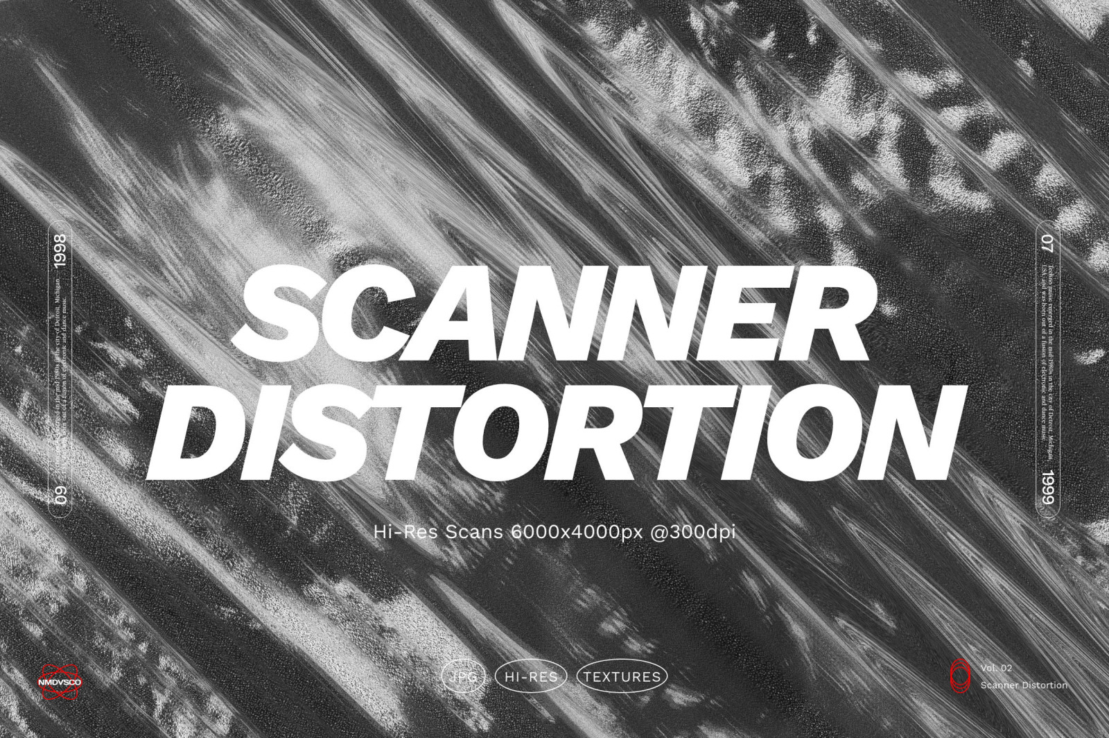 Scanner Distortion High-res Textures