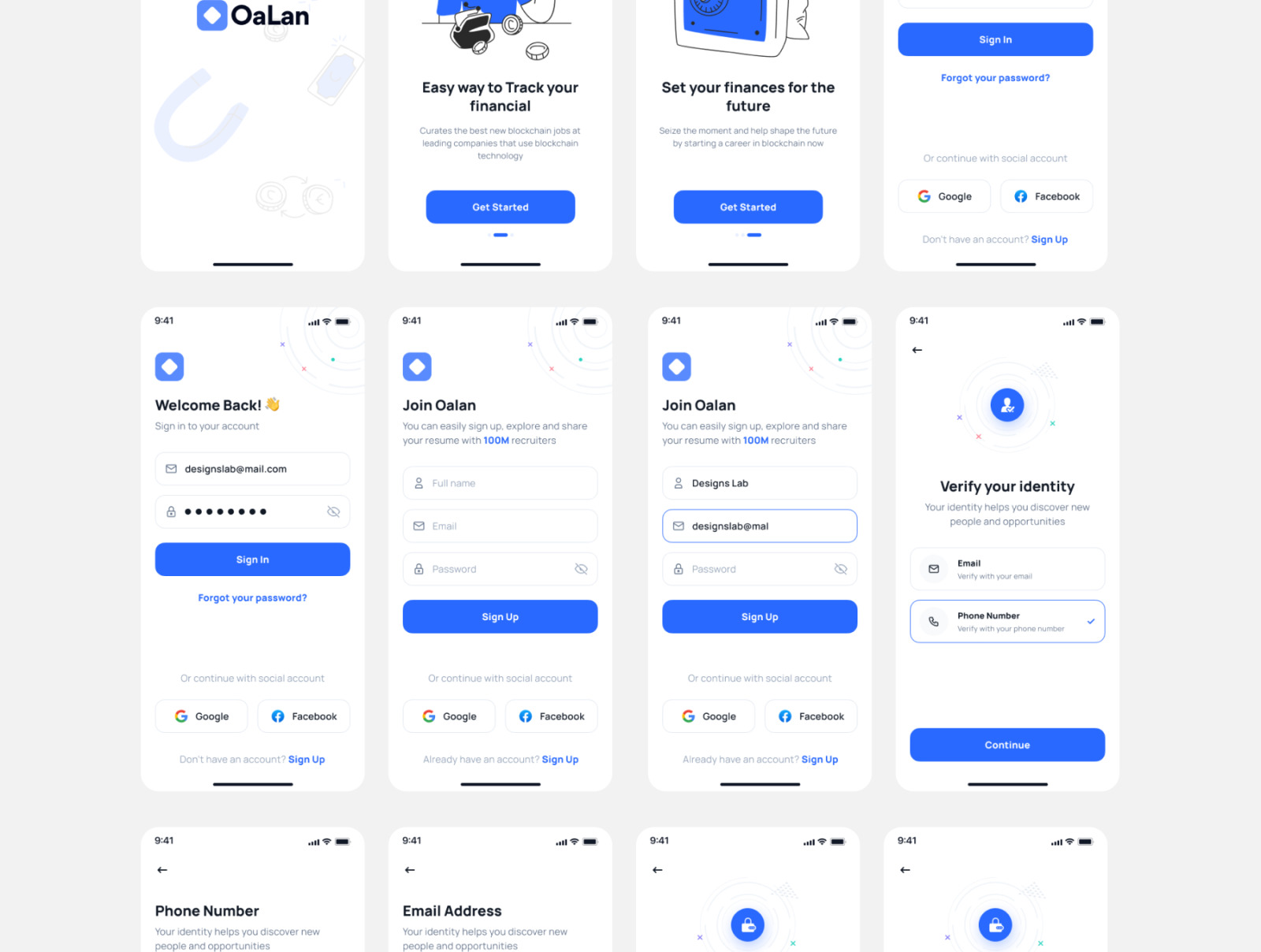 Oalan-Mobile Banking App Figma UI Template