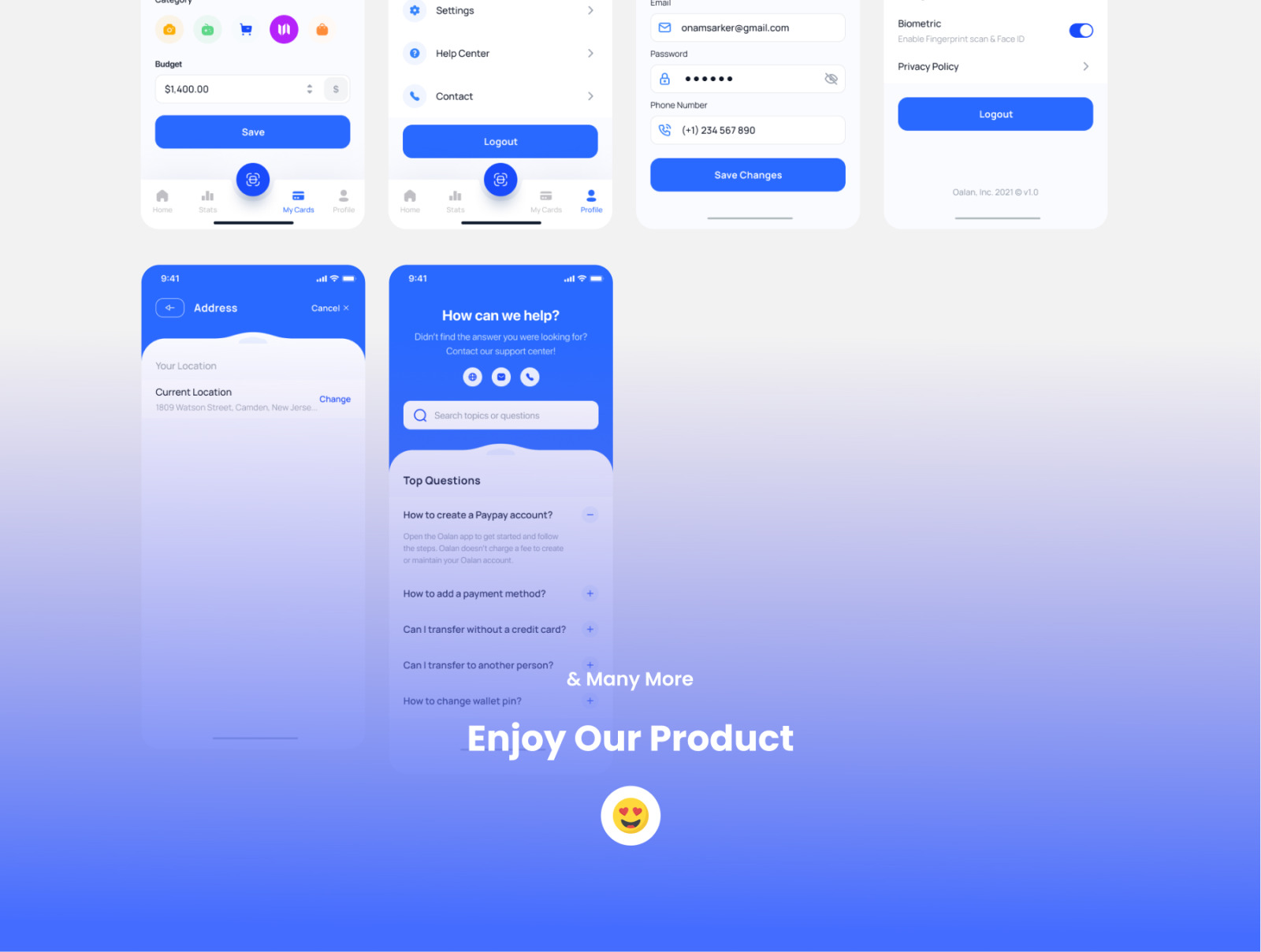 Oalan-Mobile Banking App Figma UI Template