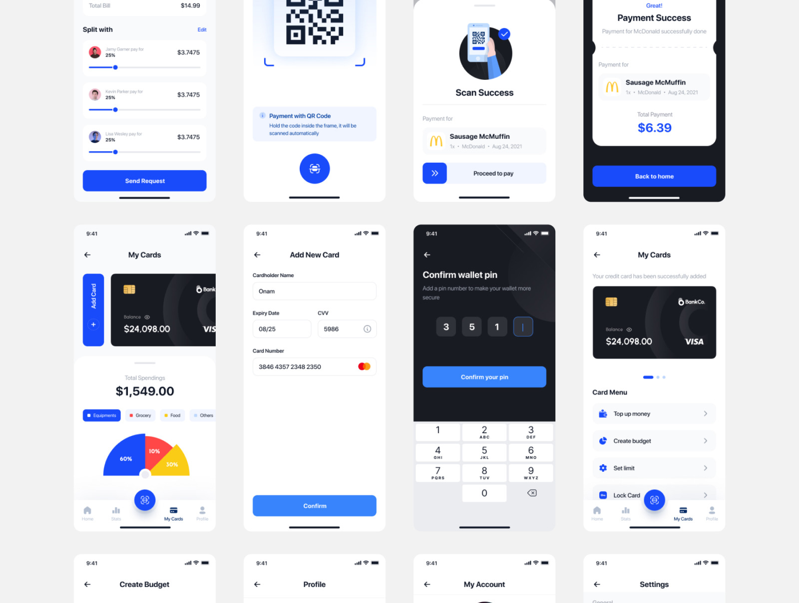 Bankgo - E Wallet App UI Kit