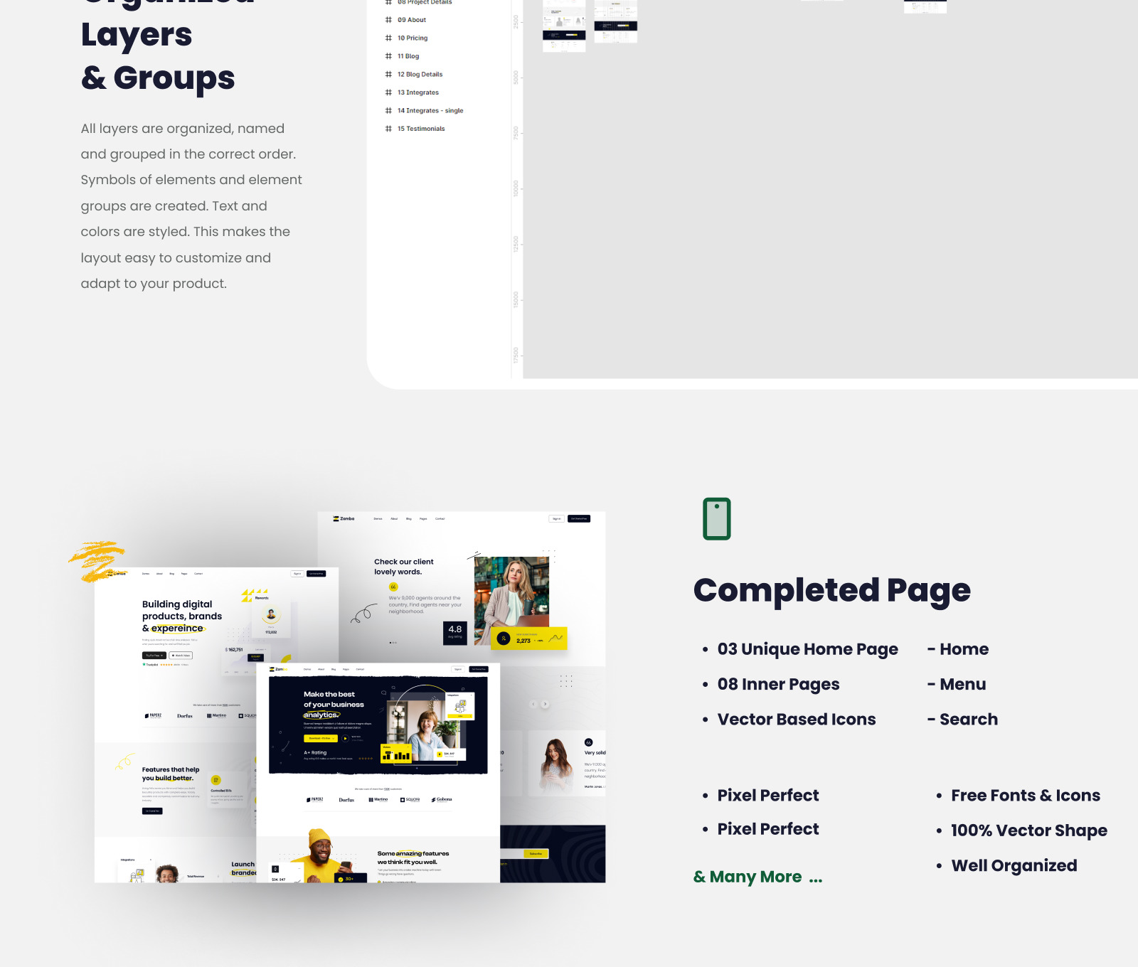 Zamba - Saas Website Figma Template Zamba - Saas Website Figma Template