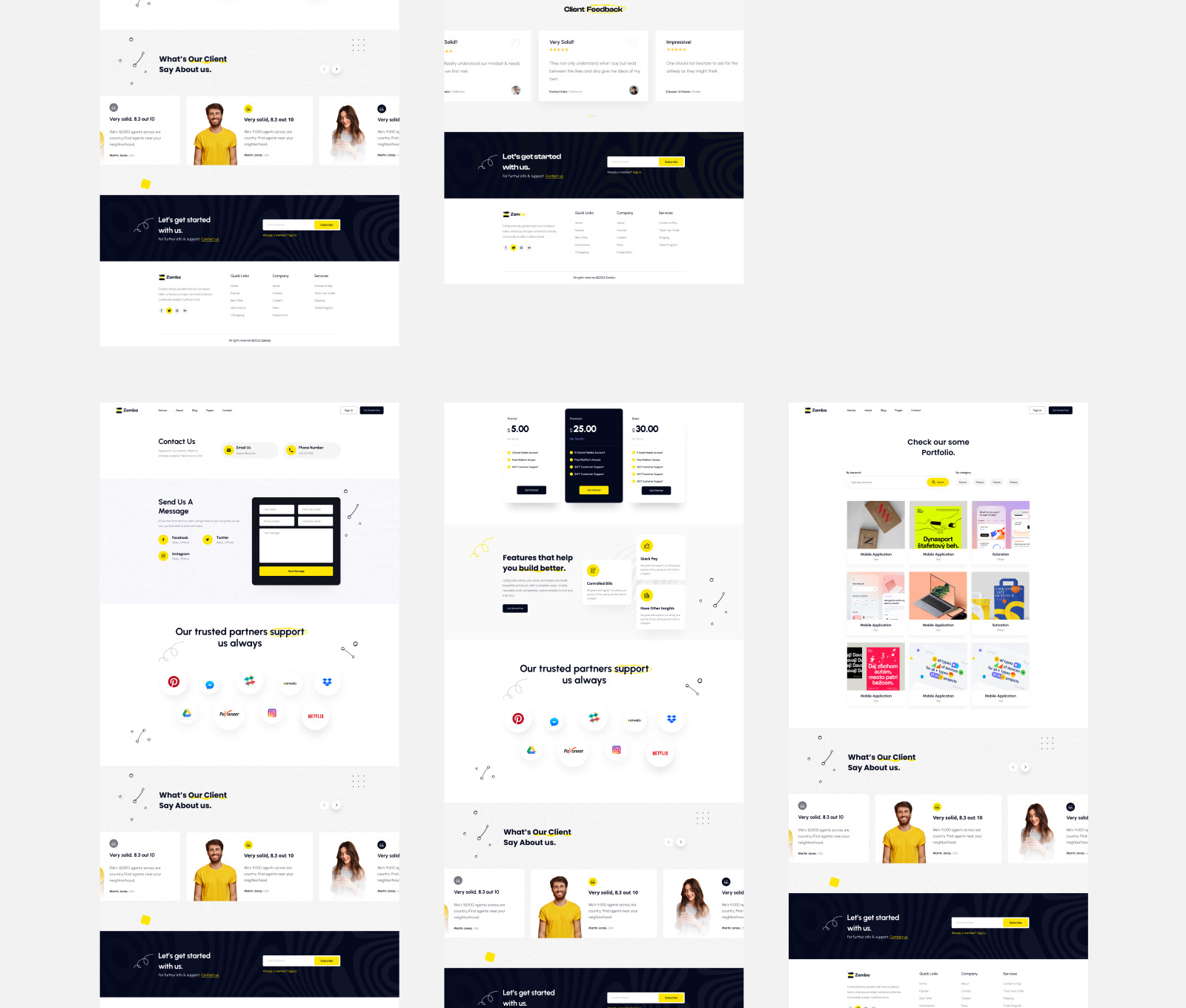 Zamba - Saas Website Figma Template