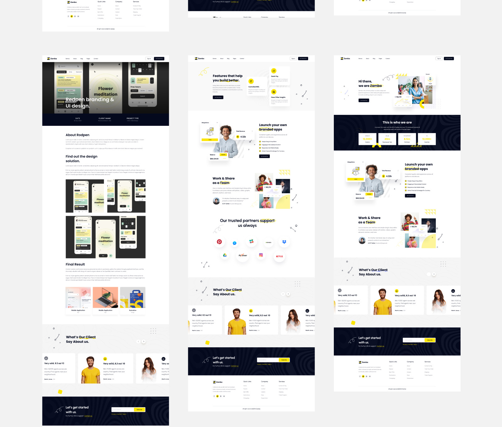 Zamba - Saas Website Figma Template