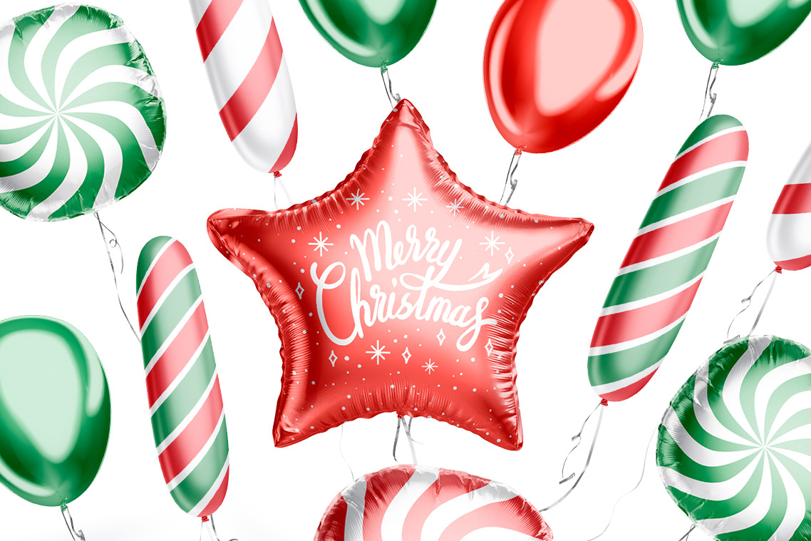 Balloon Shapes Mockups Set Balloon Shapes Mockups Set