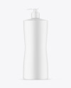 Matte Cosmetic Bottle With Pump Mockup Matte Cosmetic Bottle With Pump Mockup