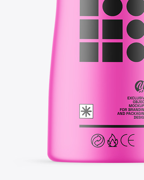 Matte Cosmetic Bottle With Pump Mockup Matte Cosmetic Bottle With Pump Mockup
