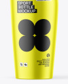 Matte Metallic Sport Bottle Mockup