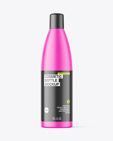 Matte Cosmetic Bottle Mockup - Matt+Cosmetic+Bottle+Mockup+P0036+Bottles+Cosmetics+Gomockups