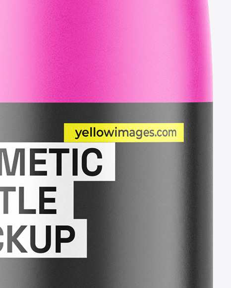 Matte Cosmetic Bottle Mockup