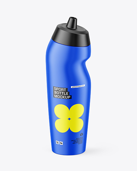 Matte Sport Bottle Mockup