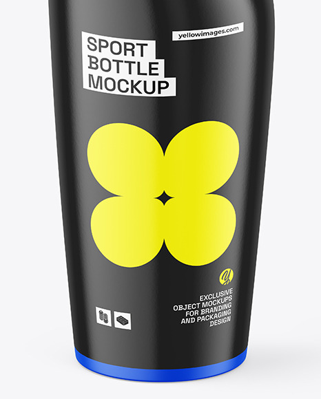 Matte Sport Bottle Mockup