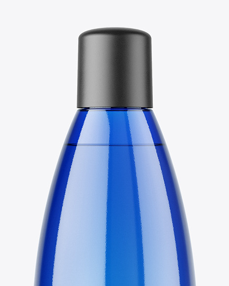 Blue Cosmetic Bottle Mockup