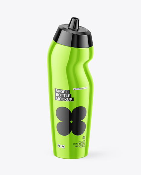 Metallic Sport Bottle Mockup - Sport bottle mockup