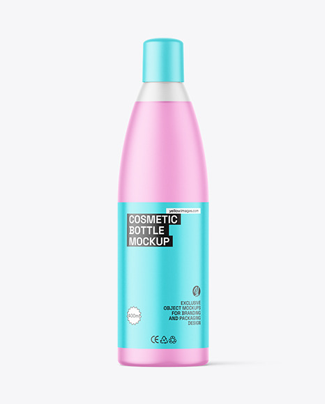 Frosted Cosmetic Bottle Mockup - Small+Cosmetic+Bottle+Mockup+Frosted+Smarty+Mockups