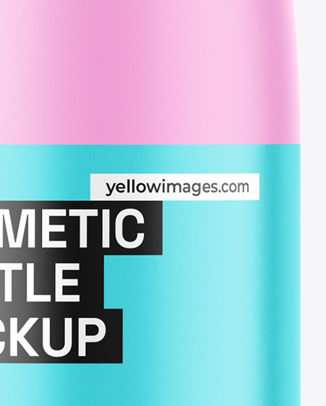 Frosted Cosmetic Bottle Mockup Frosted Cosmetic Bottle Mockup