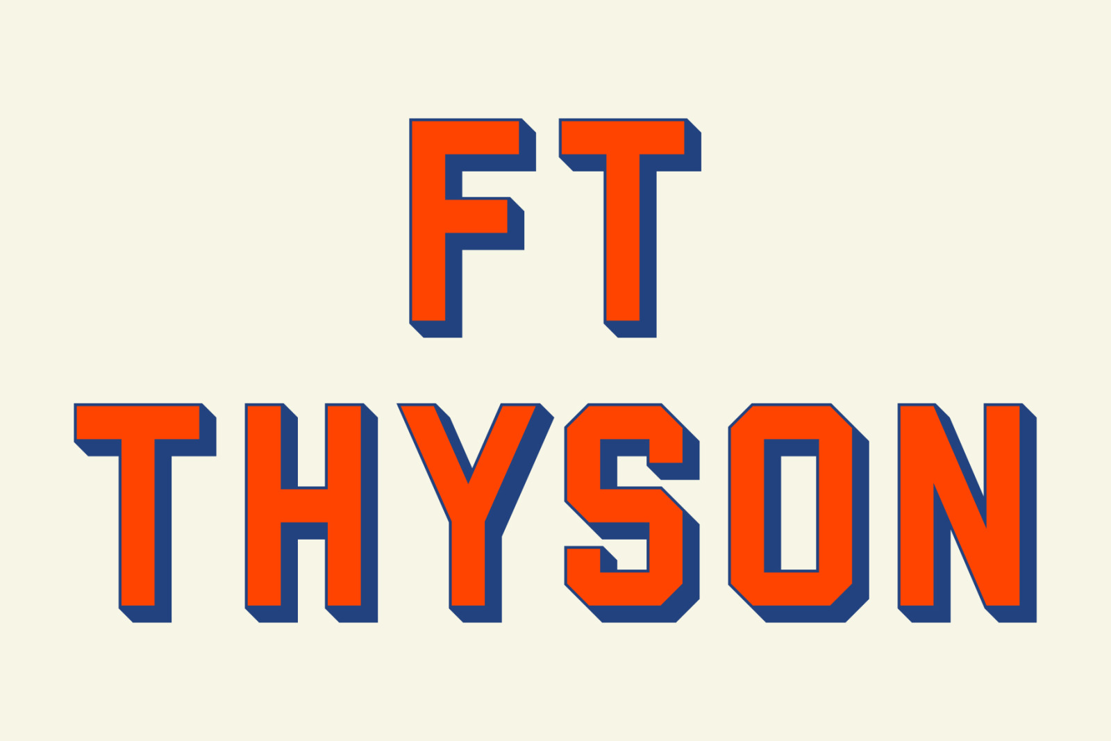 FT THYSON FONT FT THYSON FONT