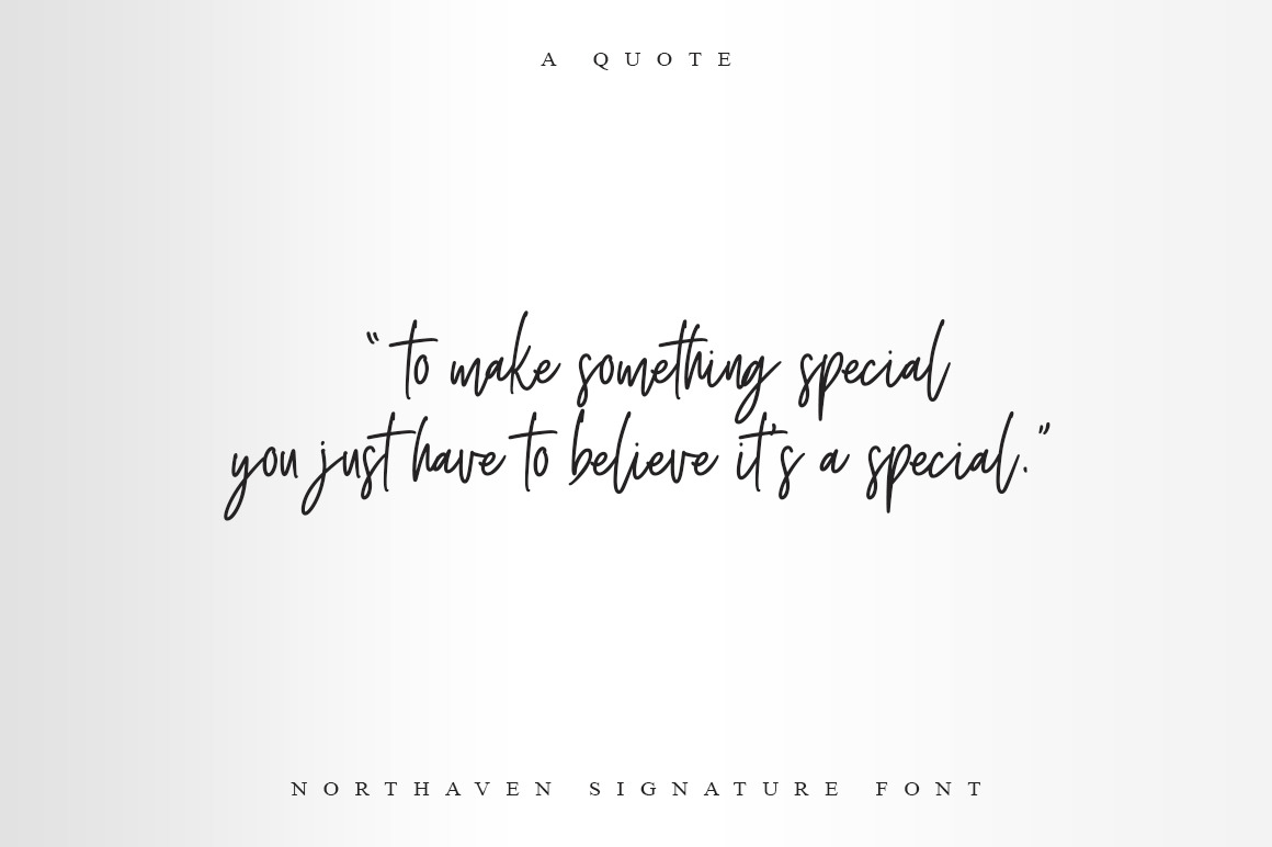 Northaven Signature Font