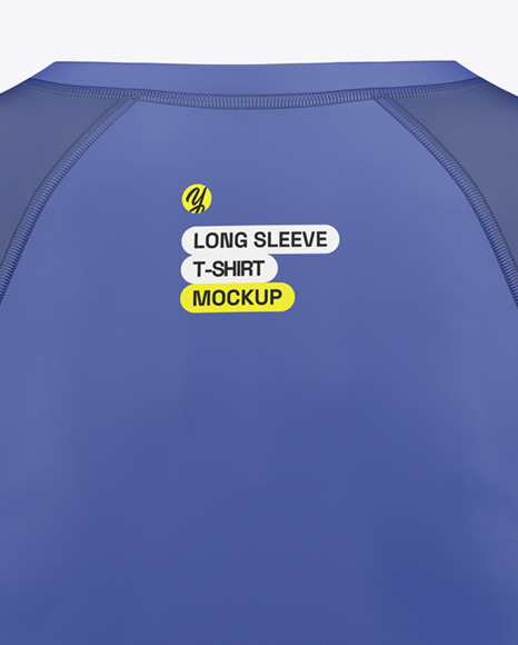 Kids Long Sleeve Compression T-Shirt Mockup – Back View