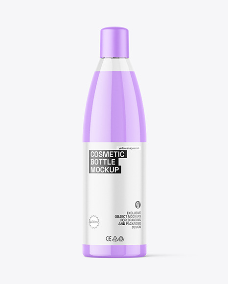 Clear Cosmetic Bottle Mockup