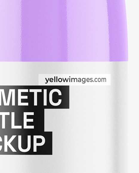 Clear Cosmetic Bottle Mockup