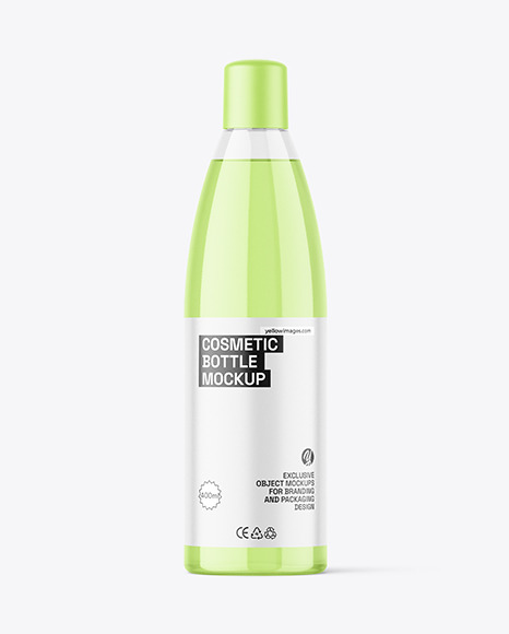 Clear Cosmetic Bottle Mockup