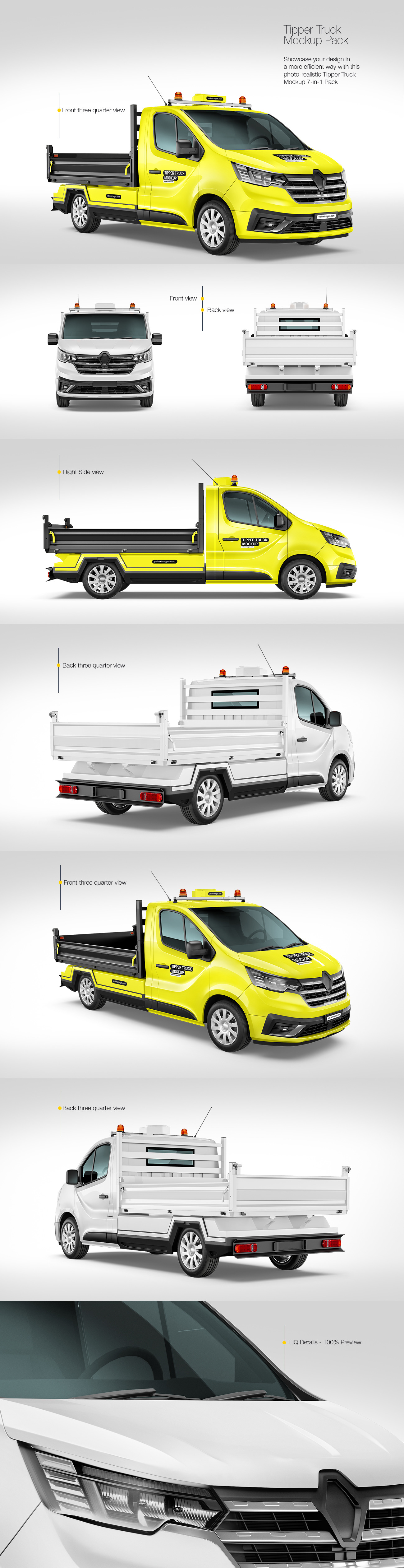 Tipper Truck Mockup Pack