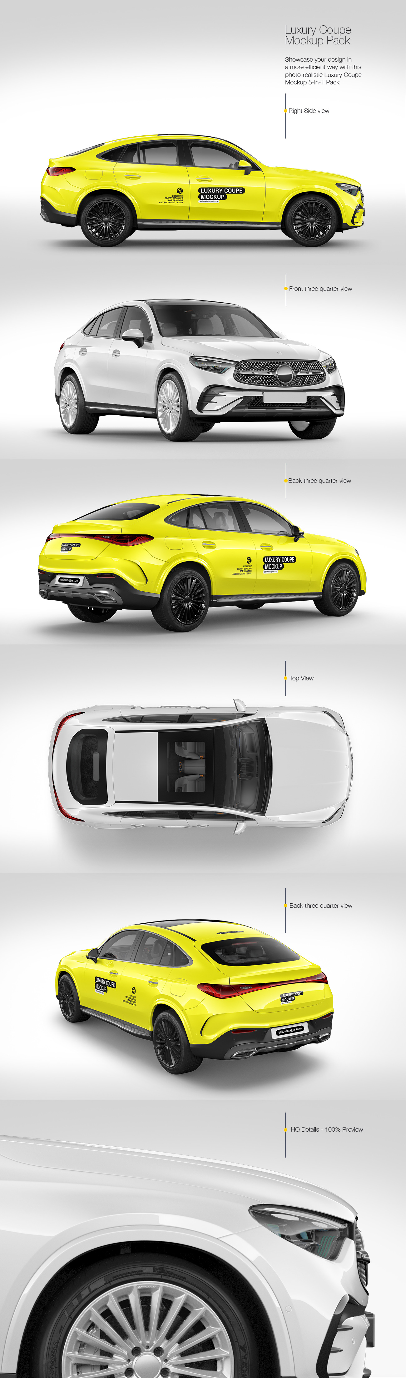Luxury Coupe Mockup Pack Luxury Coupe Mockup Pack