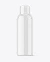 Glossy Plastic Bottle Mockup