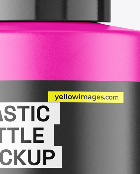 Matte Plastic Bottle Mockup