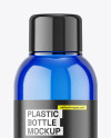 Blue Plastic Bottle Mockup