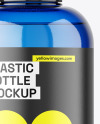 Blue Plastic Bottle w/ Pump Mockup