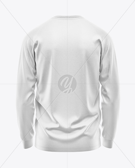 Men's Long Sleeve Raglan T-Shirt Mockup