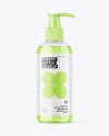 Clear Plastic Bottle w/ Pump Mockup Clear Plastic Bottle w/ Pump Mockup