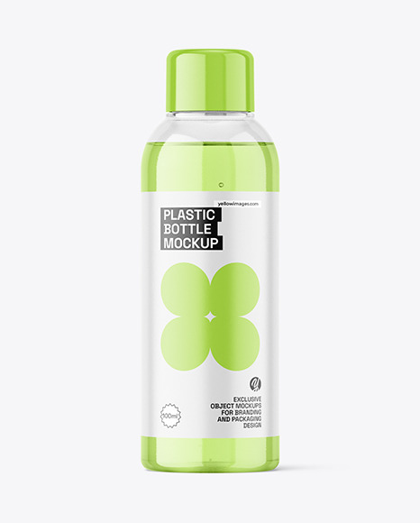 Clear Plastic Bottle Mockup