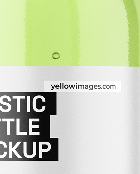 Clear Plastic Bottle Mockup