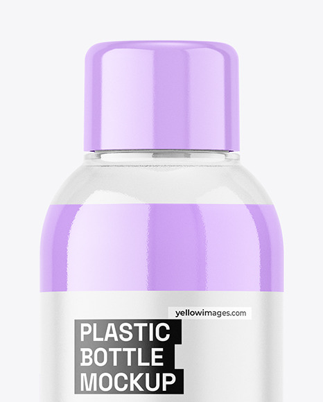 Clear Plastic Bottle Mockup