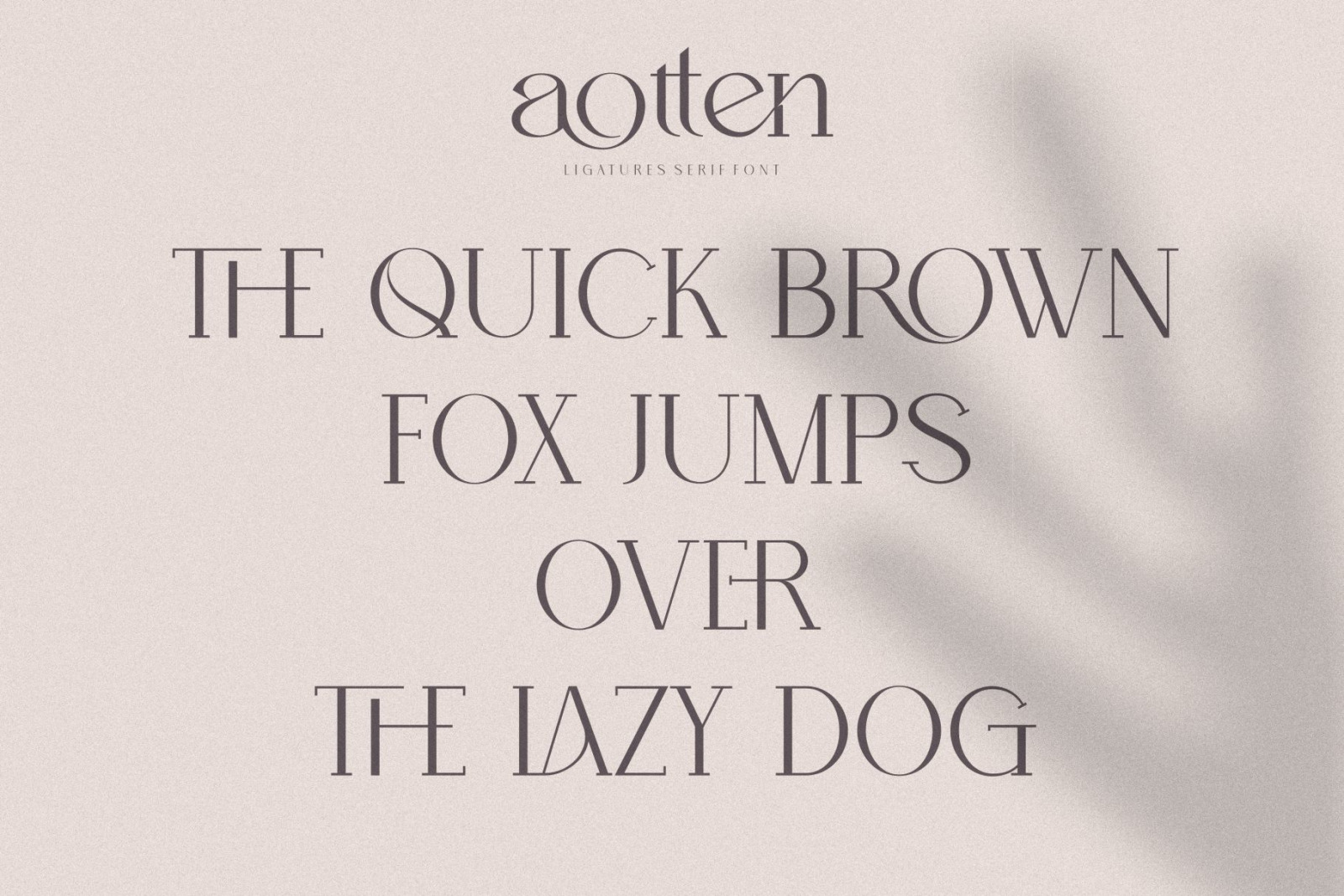 Aotten Font